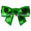 Boutique Girl Christmas Wholesale Green Mini Sequin Bows For Headbands