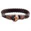 Fashion bracelet men leather bracelet anchor bracelet