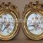 Small size oval shape frame with handmade painting