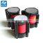 queue barrier stanchion with retractable belt cassettes