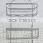 2 Tier Matel wire rectangular hanging storage wire basket/shower caddy