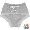 Chalaza Design Diaper Cover Plain Grey Baby Bloomers One Size Bloomers For Kids