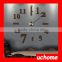 UCHOME Modern DIY Number Wall Clock 3D Mirror Surface Sticker Home Room Decor Art Silver