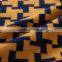 100% fine wool men's yellow cardigan with pattern