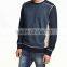 Color block men's sweatshirt factory price men's long sleeves hoodies without hood wholesale fashion sweatshirt