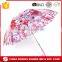 Waterproof Auto Open Paper Printing Chinese Fancy Poe Umbrella