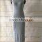 MGOO New Design Fast Fashion Brand Woem Silt bodycon Long Backless Shealth Slip Dress Gray Elegant Cocktail Dress