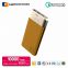 New design leather rohs polymer cell mobile phone power bank charger 10000mah with dual USB