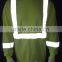 High Vis Lime Heat-applied Tape Long Sleeve Safety T-shirt