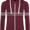 Women's Hoodies Pocket Zip-up Pure Color Blouse