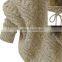 Hot sales type Woman Knit Jacket with raccoon fur collar/ lady cloak joker knitted coat with fake fur collar