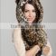 Europe and the United States fashion hat scarf gloves one animal hat imitation fur hat plush cartoon cap red wolf