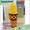 Tornado high quality giant large fake ice cream cone sculpture model, fiberglass big scale decoration display