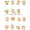Cute Chicken Animal Widget Wood Keychain Wholesale Wood Craft