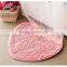 Shaggy rugs Heart Shaped chenille microfiber Door Mat