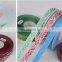 personalized jacquard shiny metallic polyester ribbon