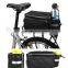 Black Bicycle Rear Seat Trunk Organizer Bag Shoulder Handbag Bag