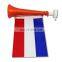 France fans cheering plastic french horn with flag