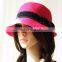 2015 New Fashion England Outdoor Casual Summer Short Brim Cap Women Straw Hat