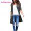 Autumn Long Sleeve Knitting Patterns Women Long Cardigan Sweater Coat