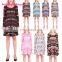 Fashion Christmas Snowflake Reindeer Pattern Long Sleeve Christmas Dresses For Women