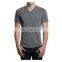 100% cotton plain v neck tshirt for men