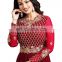 Women's Royal Red Color Engagement Wear Anarkali Suits Semi Stitched Suits 2017