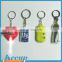 High quanlity cheap colorful personalized pvc keychain LED