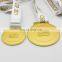 Popular big round 3D logo embossment medals for sale