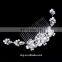 Elegant Crystal Tiara Butterfly Headwear Hair Comb Decorated With Flower