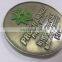 Commemorative Zinc Alloy Casting Coin Antique Brass Custom Design and Logo Coin With Windmill Pattern