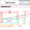 lcd 122X32 display TM12232l-1industrial monochrome stn lcd 12232 character 84X44mm display module lcd 122X32  display screen 12232 lcd module
