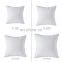 Amazon Hot Sale  High Quality White  Feather Cushion Decorative Hypoallergenic Square Pillow Form Insert