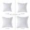 Hot Sale Standard White High Quality Microfiber Square Form Polyester Sofa Home  Pillow Inner  Made in China