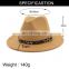 13Colors Trend Unisex Flat Brim Wool Felt jazz Fedora Hats Men Women Leopard Grain Leather Band Decor Trilby Panama Formal Hat