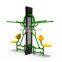 Baihe Amusement Park Steel Outdoor Fitness Equipment 2-person Arm Extension Apparatus