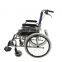 folding steel manual wheelchair lightweight wheelchair with backrest for disabled