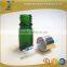 10ml green essential oil glass bottle with silver dropper