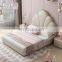 Shell shape design 1.5m single bed pink princess bed