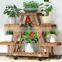 K&B Wholesale Cheap Hot 2021 New Design Popular Solid Wood Flower Plant Stand Indoor