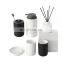 Wholesale 6pcs Hotel Decoration Metallic Rose Gold Ceramic Bathroom Set