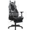 Comfortable Nordic Small MOQ Home Office Furniture Gas Lift Recliner Back RGB Lights Fabric Swivel Ergonomic Gaming Chair