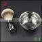New product badger shaving brush and shaving soap bowl,metal barber shaving set