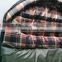 Flannel Camping Envelope Sleeping Bag with Hood