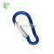 China wholesale cheap colourful key chains carabiner hook/aluminum carabiner hook