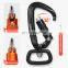JRSGS Swivel Twist Locking Carabiner, Rotating Carabiner Hook Clip for Dog Leash, Hammock, Camping, Hiking