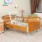 2022 New Hospital Furniture 2 Function Electric Wood Compound Metal Medical Home Care Lifting Nursing Bed