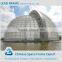 Light prefabricated steel structure space frame BS stained glass dome