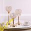 New Nordic Sticker Glass Silver Candle Holder Crystal Candle Holders Bougeoir Crystal Glass Candle Jar For Home Decor