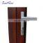 6-panel wooden grain aluminium bifold folding door